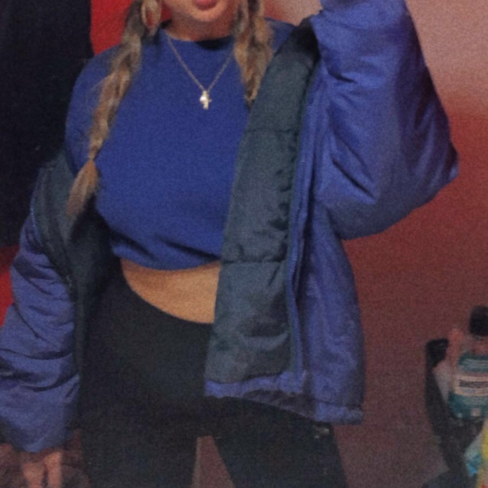 Navy blue Columbia sportswear puffer